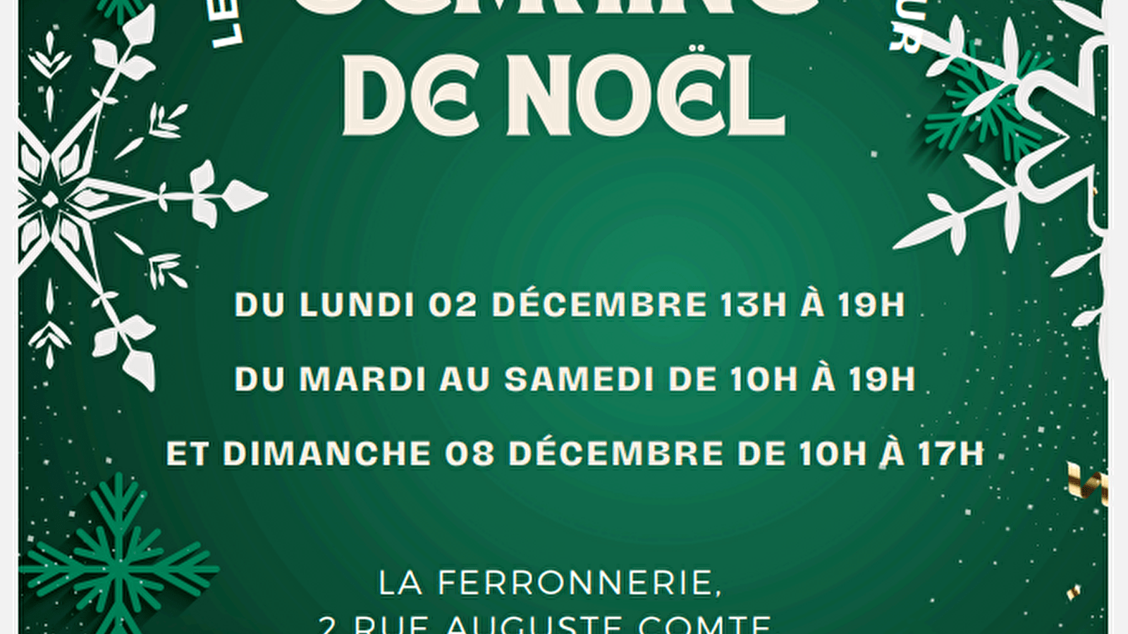 Les Art’iZans Locaux vous aident à préparer Noël (Marché de Noël artisanal)