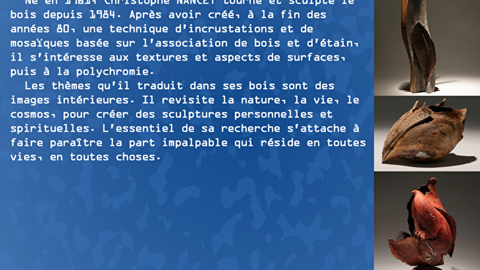  Portes ouvertes des ateliers d’artistes en Nièvre – CHRISTOPHE NANCEY 