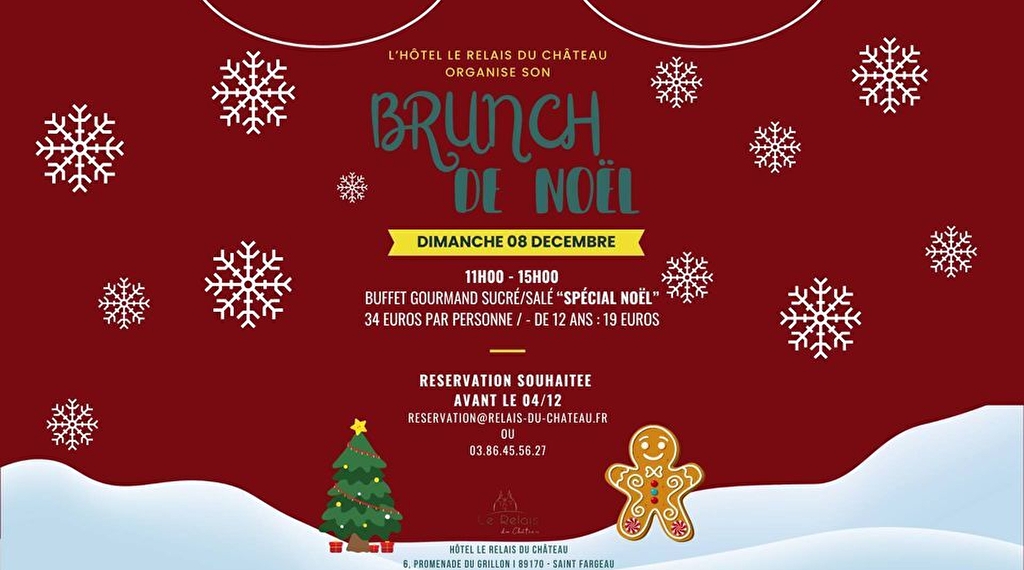 Brunch spécial Noël Du 8 au 11 déc 2024