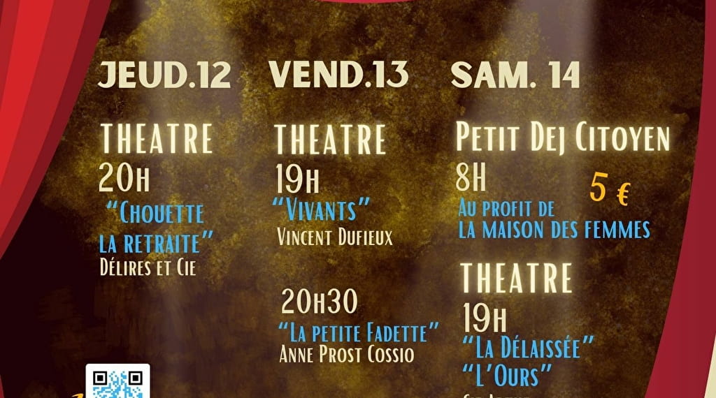 Festival de Théâtre Du 12 au 14 sept 2024