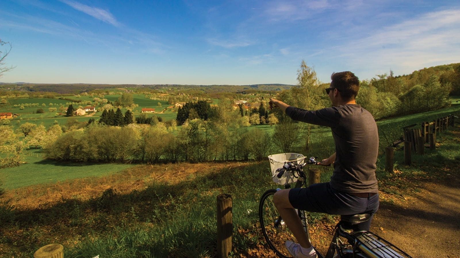 Point de vue sur les vergers à Blanzey