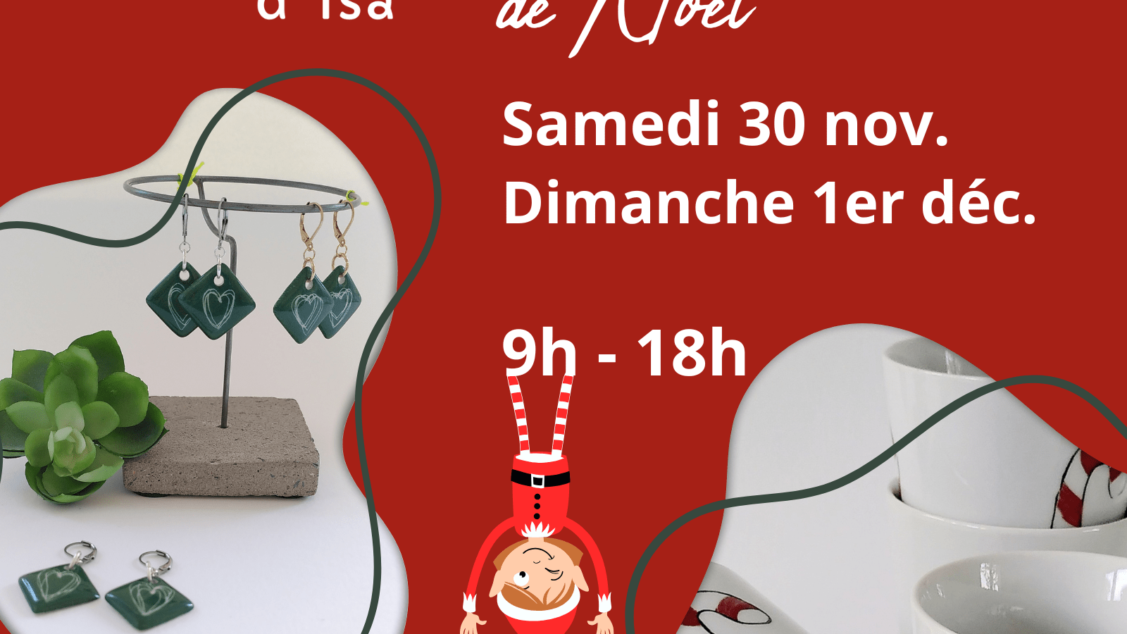 Portes ouvertes de Noël à l'atelier Les Créations d'Isa