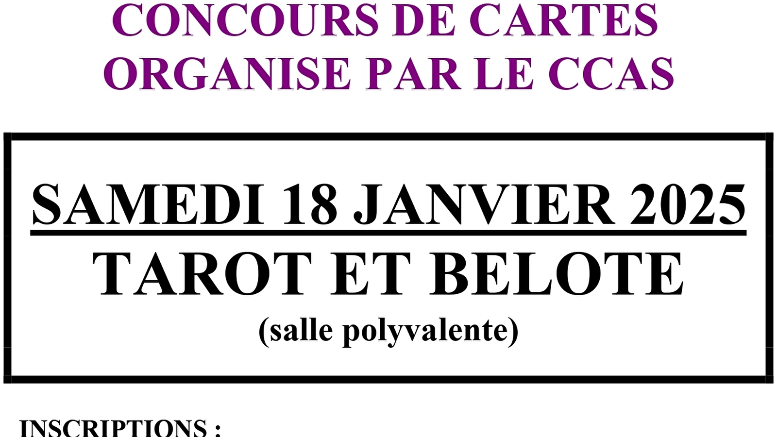 Concours de cartes