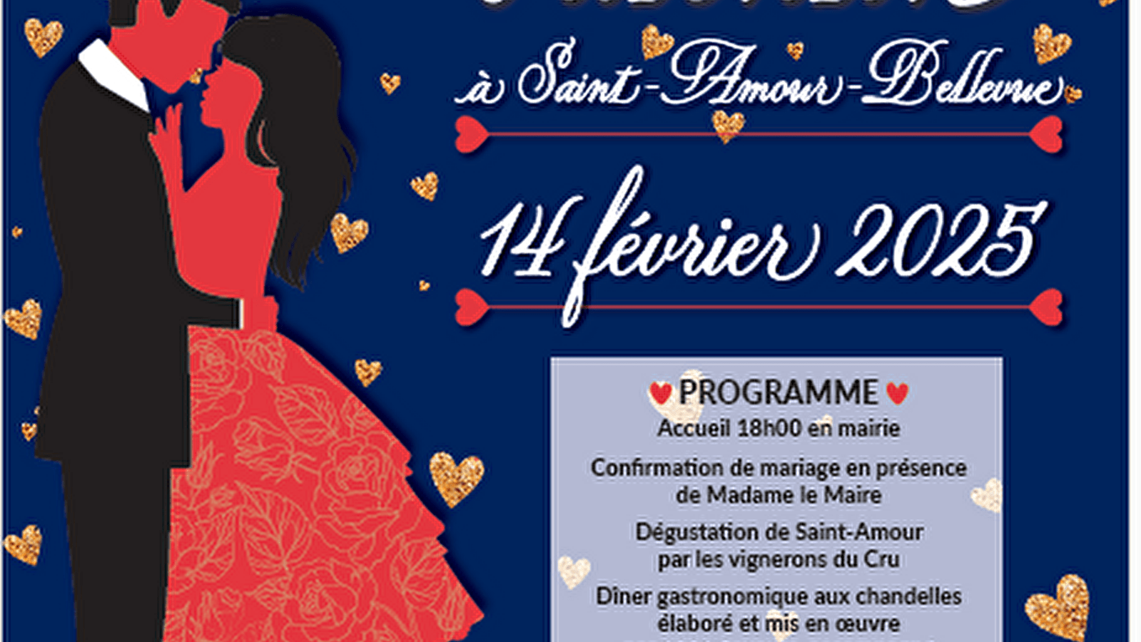 Venez fêter la Saint Valentin à Saint-Amour