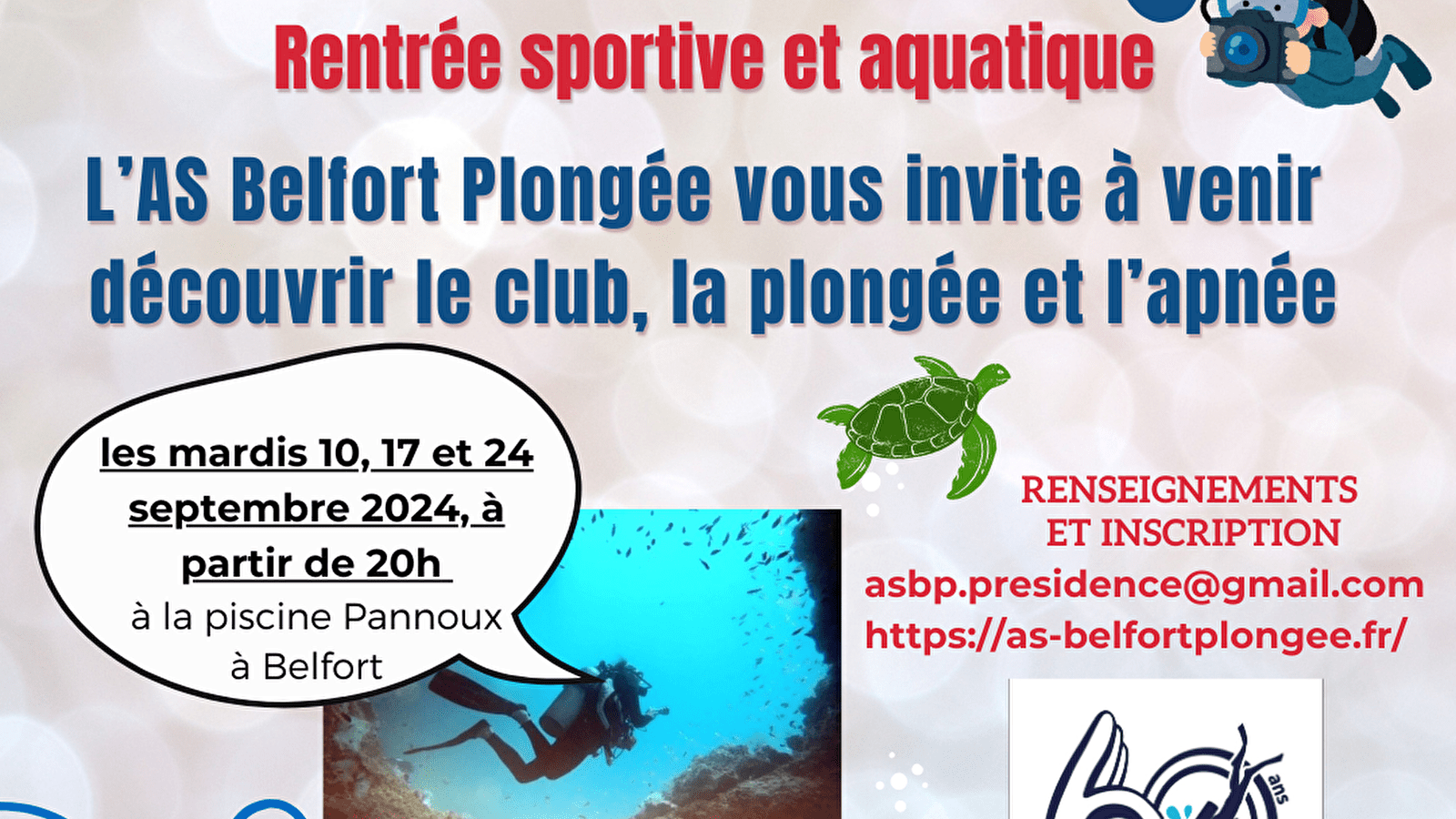 Rentrée sportive AS Belfort Plongée 