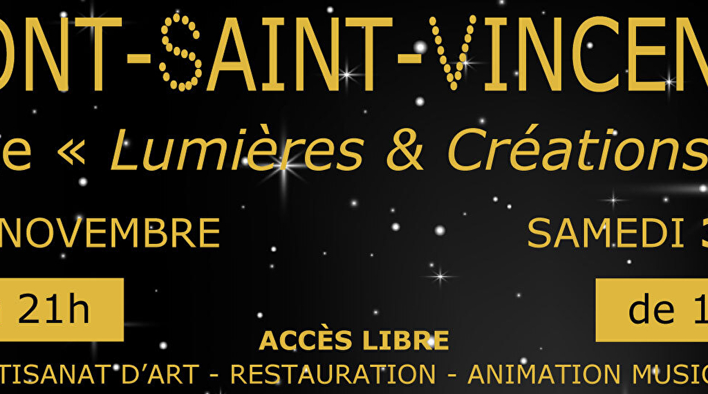 Fête "Lumières & Créations" 2024 Du 29 au 30 nov 2024