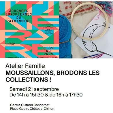 Atelier famille « Moussaillons, brodons les collections ! »