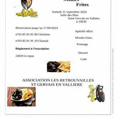 Repas moules frites 