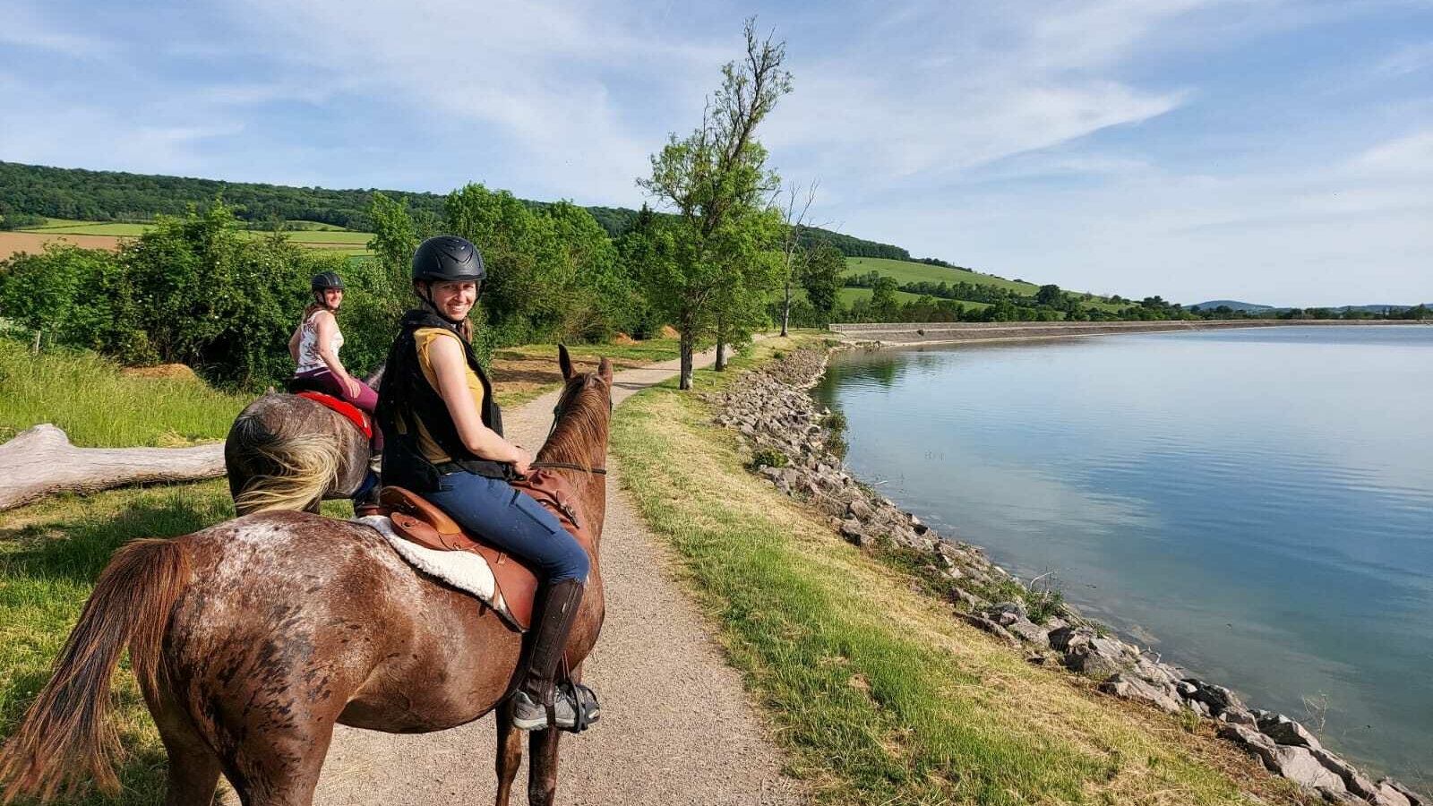 A cheval dans les vignes