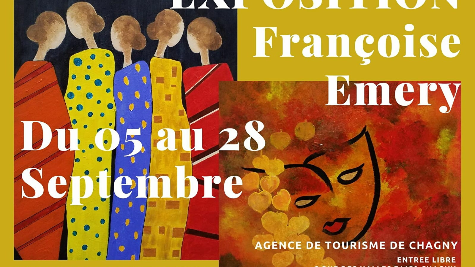 Exposition des peintures de Françoise Emery