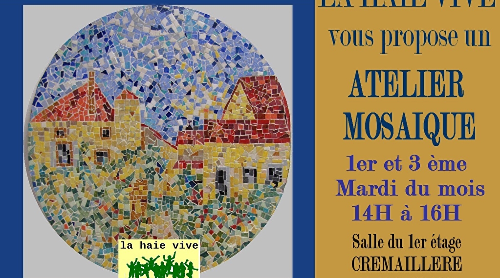 Atelier mosaïque Du 7 janv au 24 juin 2025