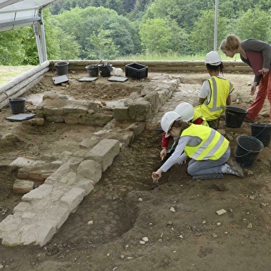 Coulisses d'un site archéologique gaulois