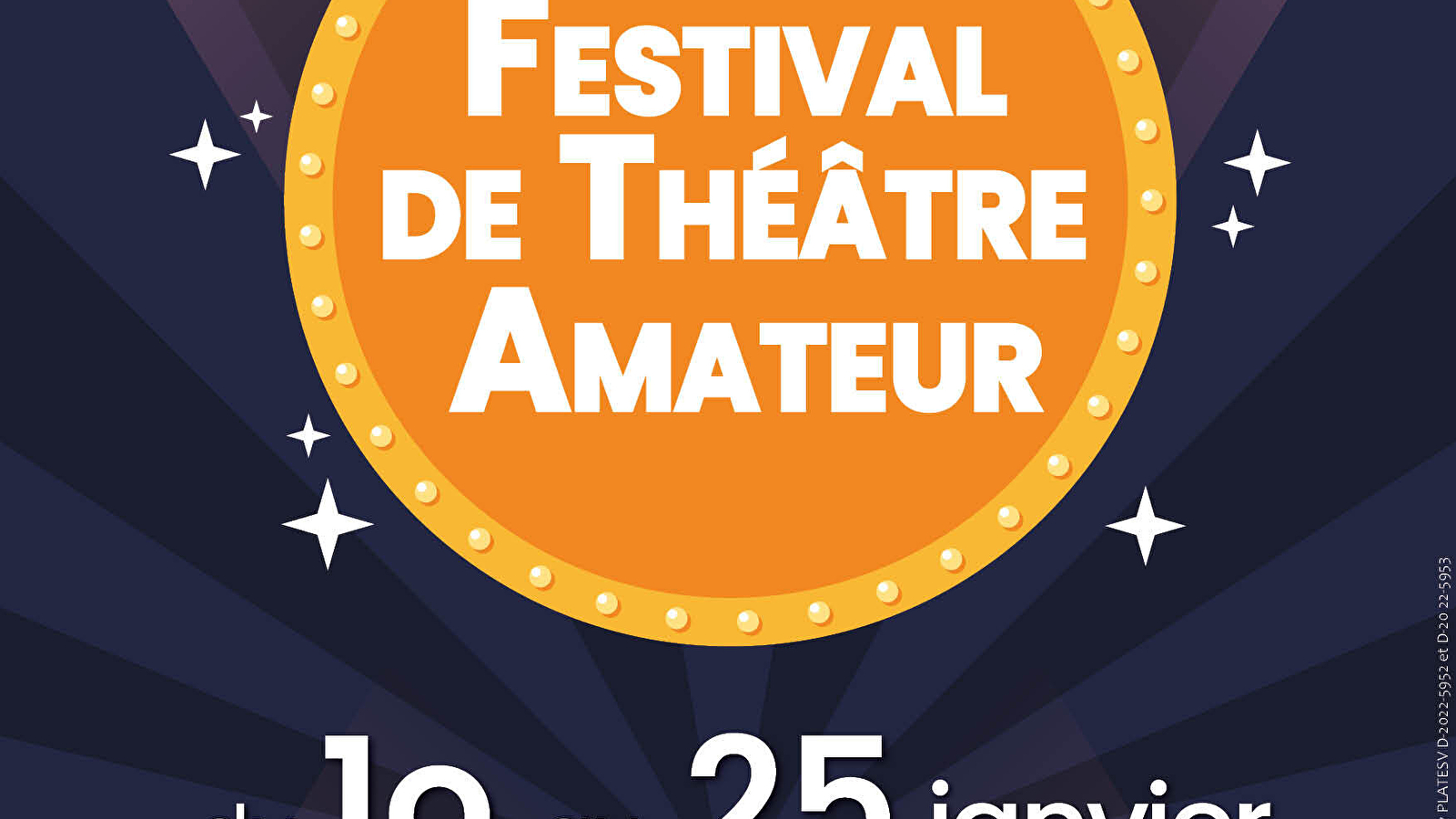 24ème Festival de Théâtre Amateur - 2ème week-end du 17 au 19 Janvier 2025