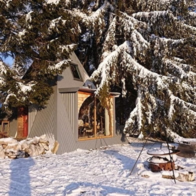 Hutte en bois de la Champagne